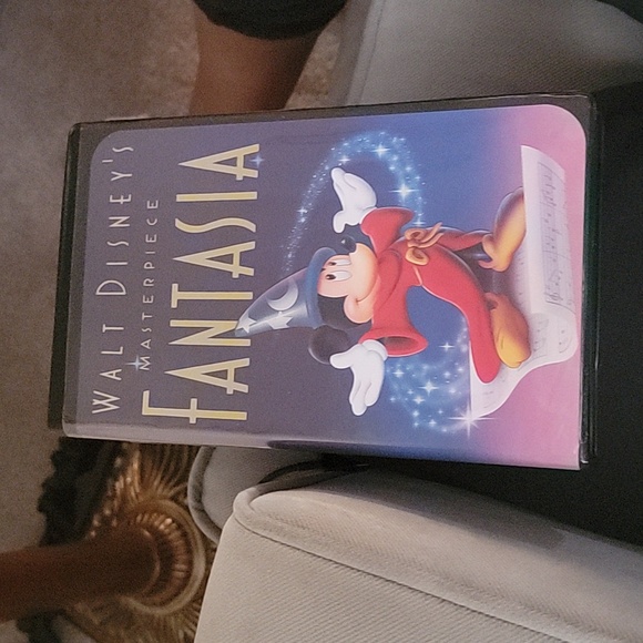 RARE Walt Disney's Masterpiece Fantasia (VHS, 1991) BLACK Shell Mickey Mouse - Picture 1 of 6